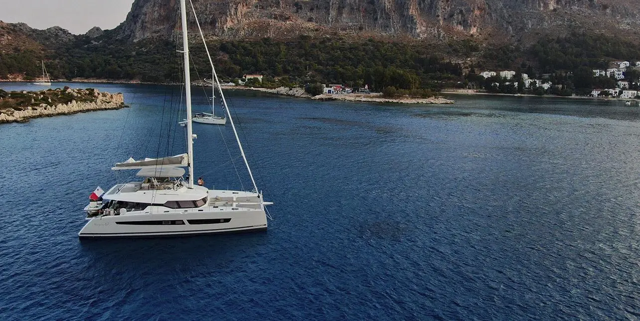 Serenissima | Fountaine Pajot Alegria 67 | 5-Cabin Luxury Catamaran | Greece Charter | Booktheboat 